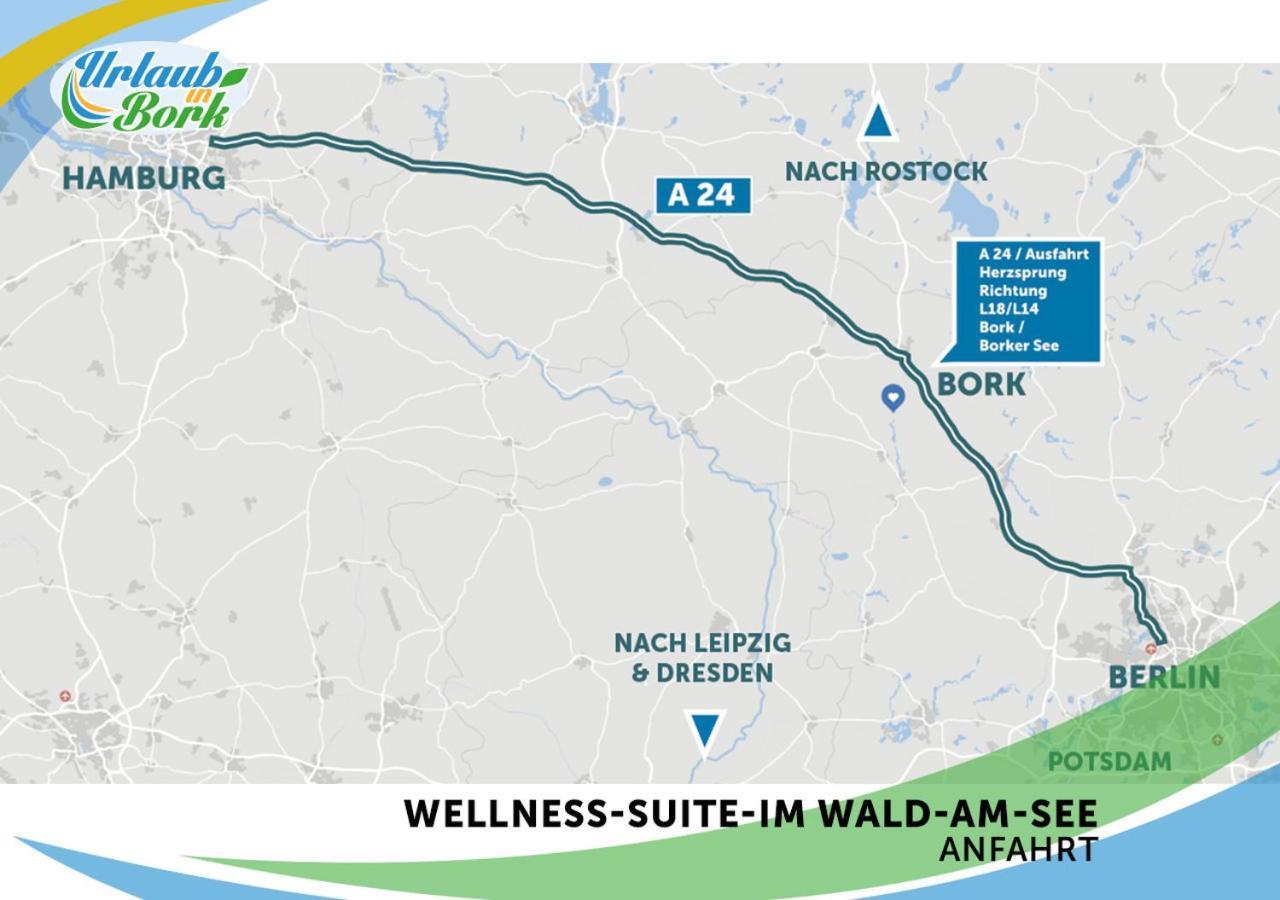 Wellness-Suite-im-Wald-am-See Kyritz Exterior foto